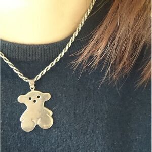 Italy bear necklace